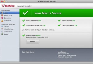 2. McAfee Internet Security for Mac
