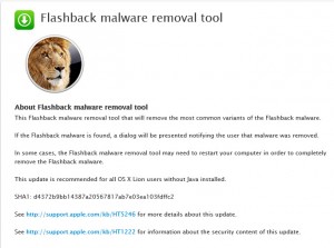 1.Flashback Malware Removal Tool