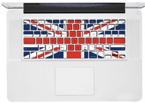 5 UK Mac Keyboard Decal Skin Cover