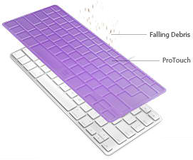 9 ProTouch Vibes for Apple Aluminum Wired-Wireless Keyboard